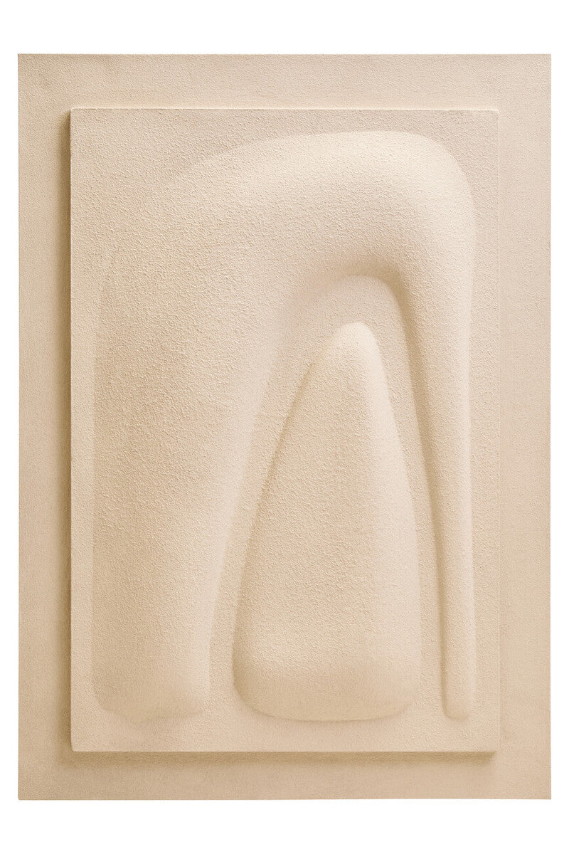 Astratto 3D Cream Wall Art - Image 1