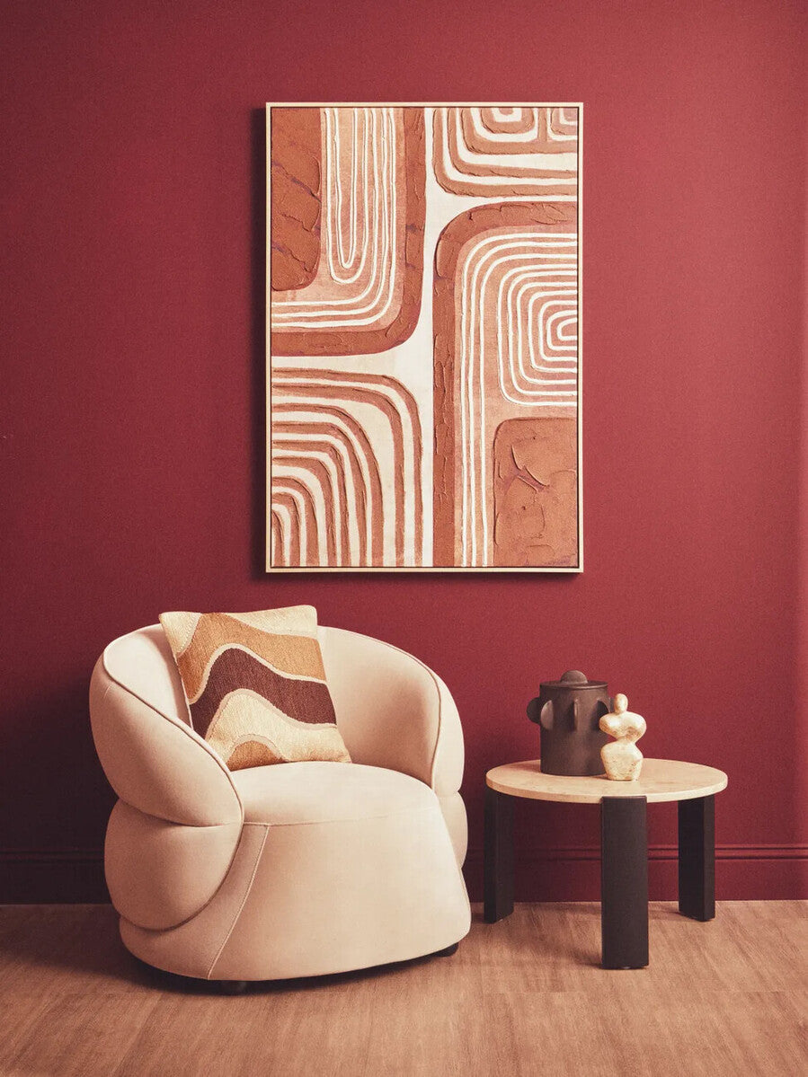 Astratto Textured Wall Art in Earthy Tones