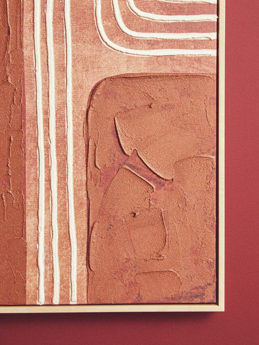 Astratto Textured Wall Art in Earthy Tones
