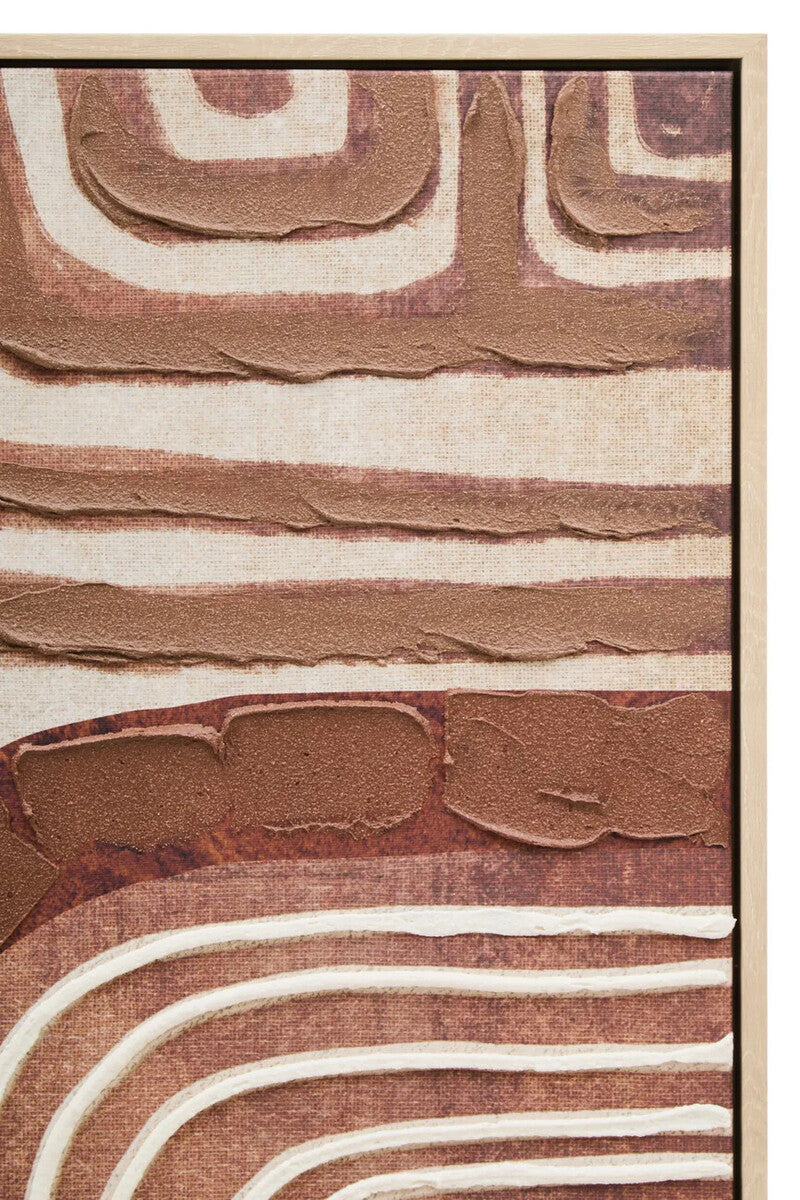Astratto Textured Wall Art in Earthy Tones