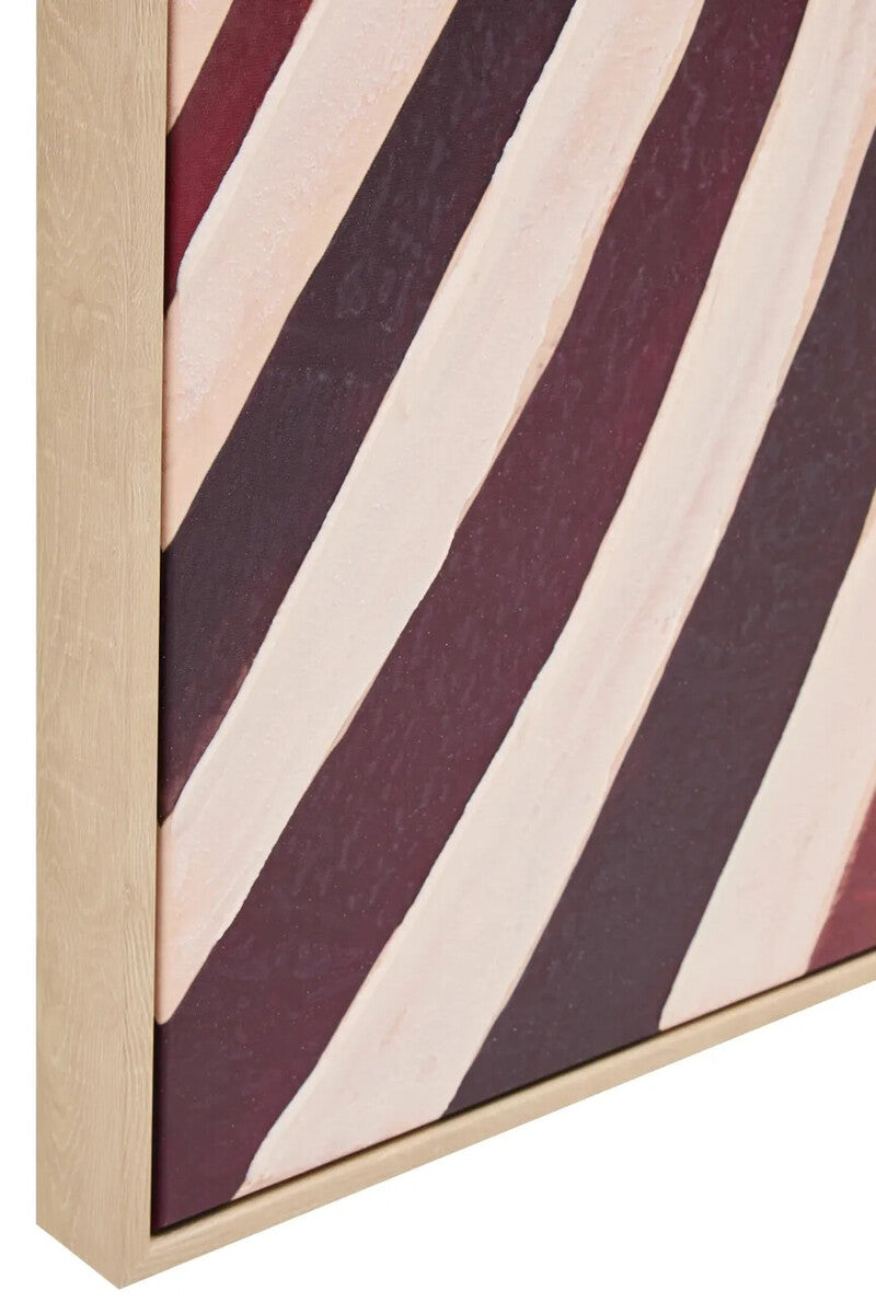 Astratto Textured Wall Art with Lady In The Stripe Dress