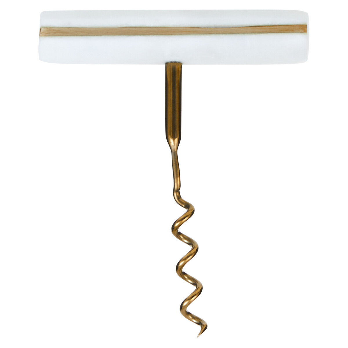 Omari White Marble Corkscrew - Image 1