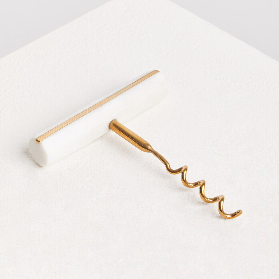 Omari White Marble Corkscrew - Image 2