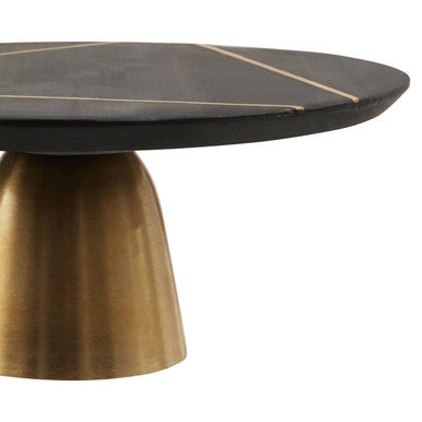 Omari Black Slate and Gold Cake Stand - Image 5