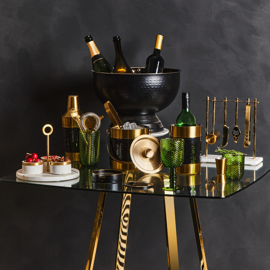 Omari White Marble Condiment Set With Tray - Image 2