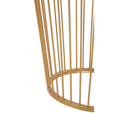 Avantis Round Side Table With Gold Polished Frame