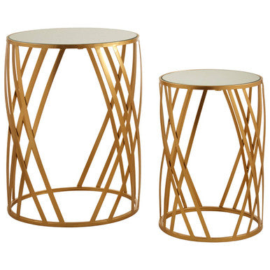 Avantis Set Of 2 Cross Design Nesting Tables