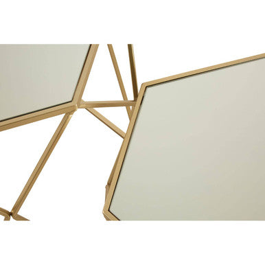 Avantis Set Of 2 Hexagonal Mirrored Top Side Tables - Image 8