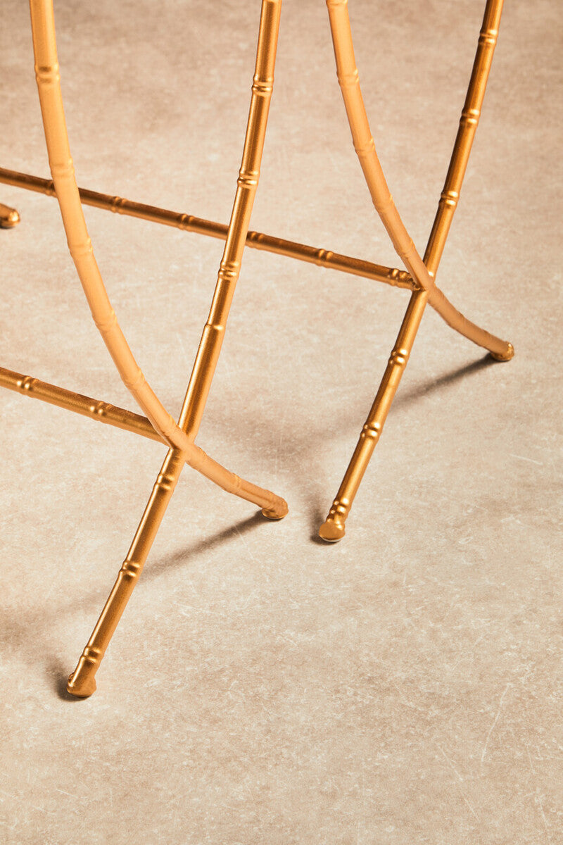 Avantis Set Of 2 Bamboo Design Side Tables - Image 6