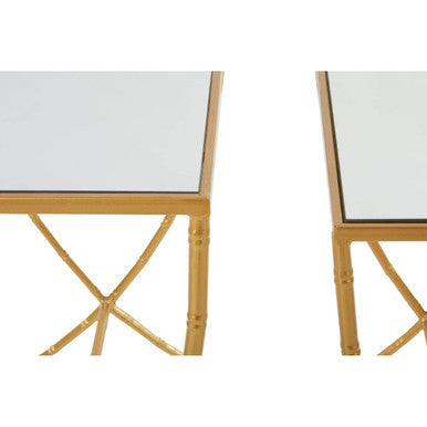 Avantis Set Of 2 Bamboo Design Side Tables - Image 7