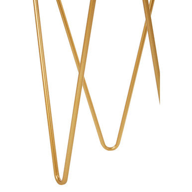 Avantis Set Of 2 Gold Finish Triangle Tables - Image 9