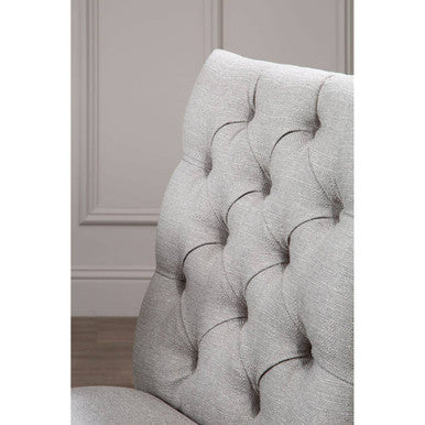 Kensington Townhouse Grey Linen Dining Chair - Image 7