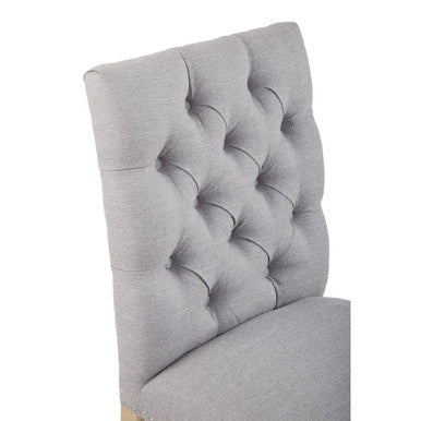 Kensington Townhouse Grey Linen Dining Chair - Image 11