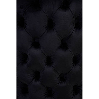 Kensington Townhouse Black Velvet Studded Dining Chair - Image 8