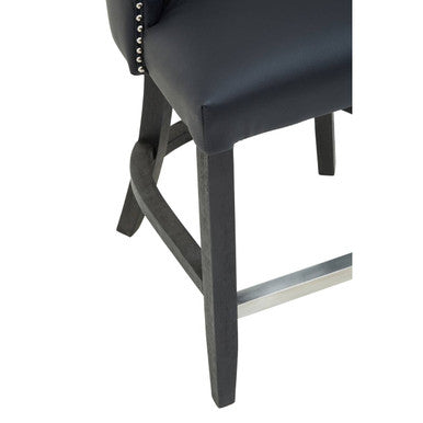 Kensington Townhouse Black Hevea Bar Chair