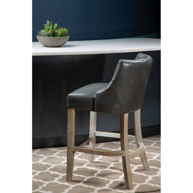 Kensington Townhouse Grey Hevea Bar Chair