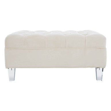 Samara Sand Fabric Footstool - Image 2
