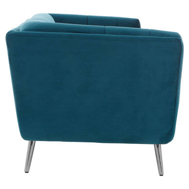 Sabine 3 Seat Green Fabric Sofa