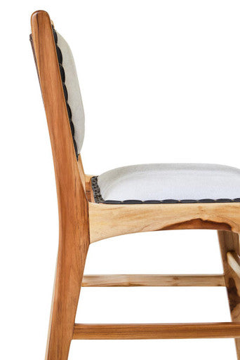 Kendari Dining Chair With Natural Cow Leather