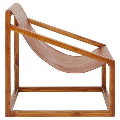 Kendari Brown Cubic Frame Chair