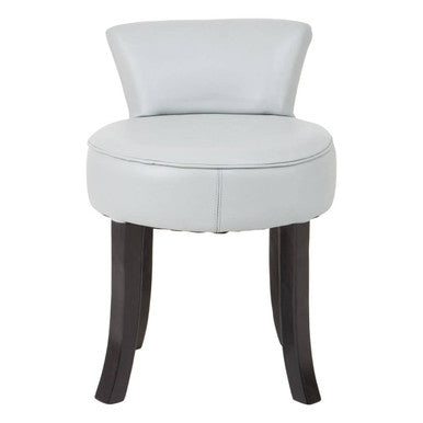 Kendari Grey Leather Rounded Chair - Image 2