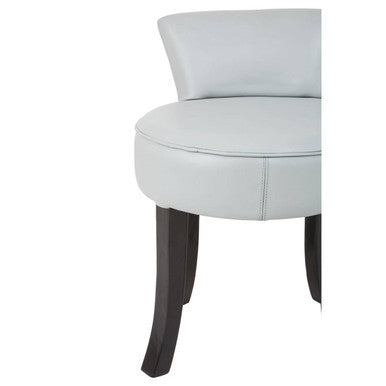 Kendari Grey Leather Rounded Chair