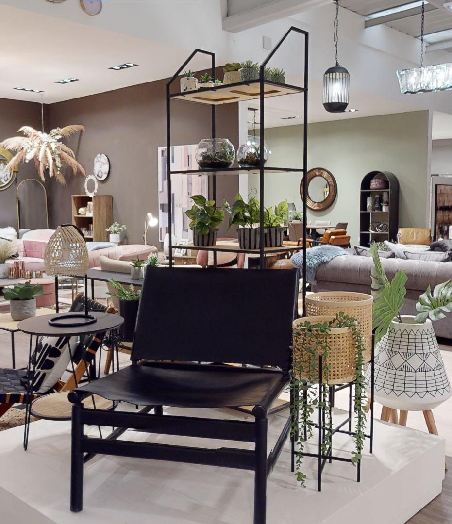 Kendari Chair with Black Leather