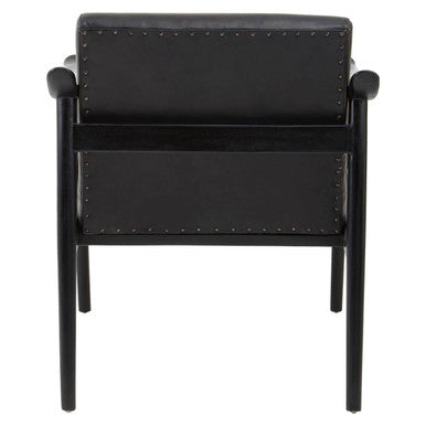 Kendari Black Leather Chair