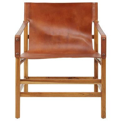 Kendari Brown Cow Leather Chair