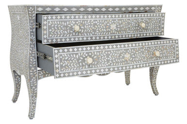 Fusion Chest of 2 Drawers with Mother of Pearl Inlay