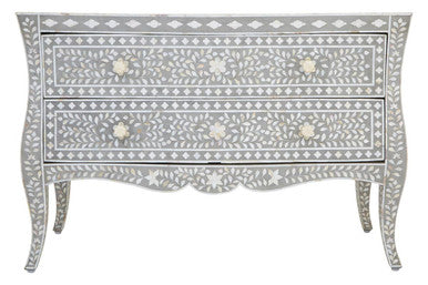 Fusion Chest of 2 Drawers with Mother of Pearl Inlay