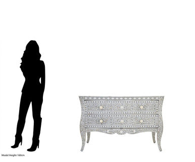 Fusion 2 Drawer Chest with Mother of Pearl Inlay