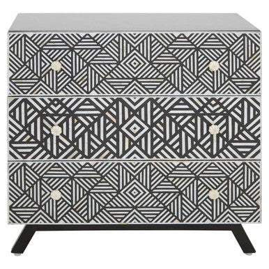 Fusion Bone Monochrome Chest of drawers