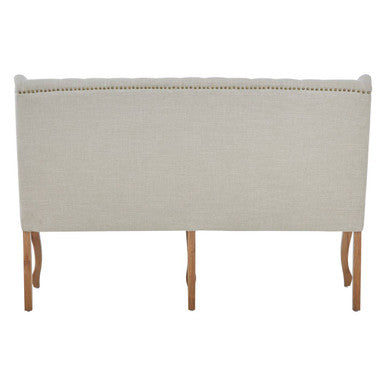Harrison 2 Seat Natural Linen Bench - Image 5
