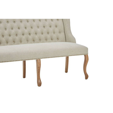 Harrison 2 Seat Natural Linen Bench