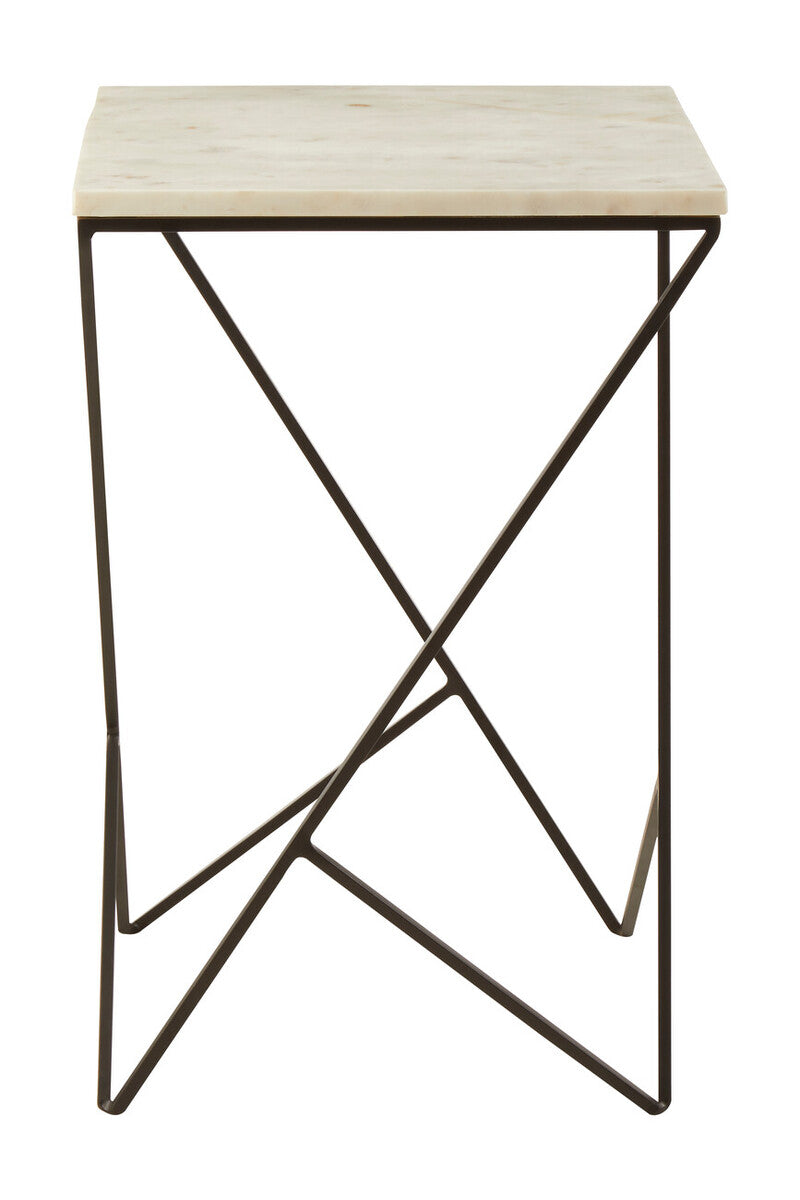 Shalimar Marble top Square Side Table - Image 2