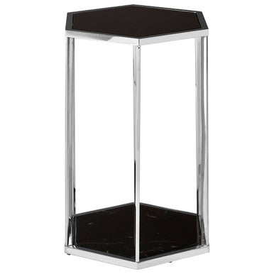 Piermount Black And Silver End Table - Image 2
