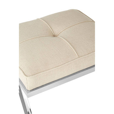 Piermount Stool with cream textured seat