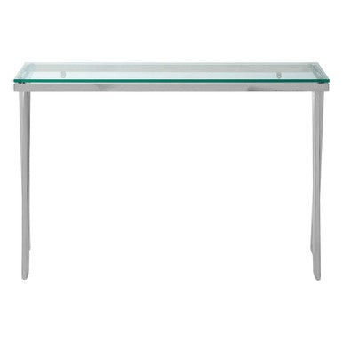 Piermount Clear Glass Console Table - Image 2