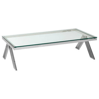 Piermount Clear Glass Coffee Table