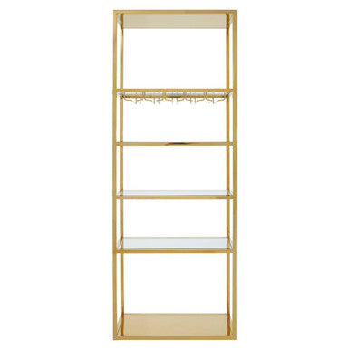 Piermount Gold Bar Shelf Unit With Glass Rack - Image 2