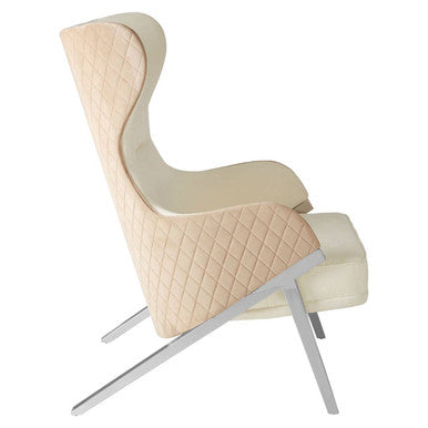 Piermount Ivory Wingback Chair - Image 3