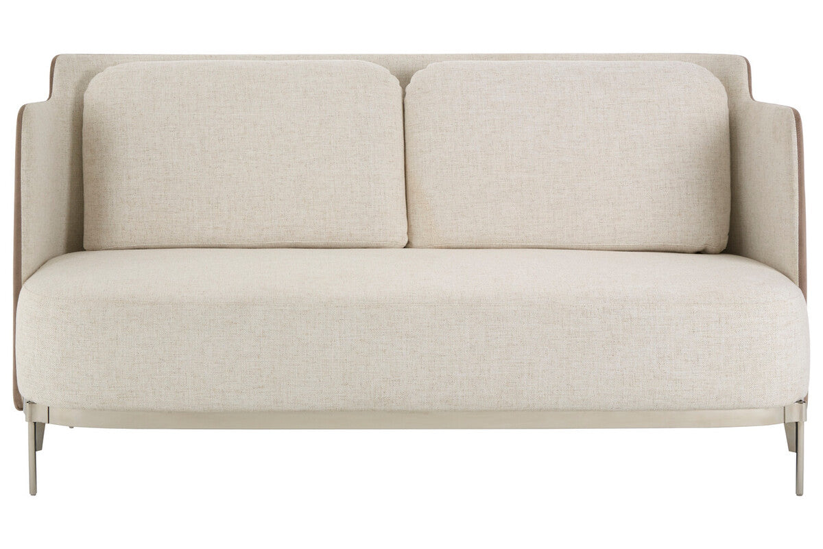 Piermount Ivory and Mink 2 Seater Sofa - Image 2