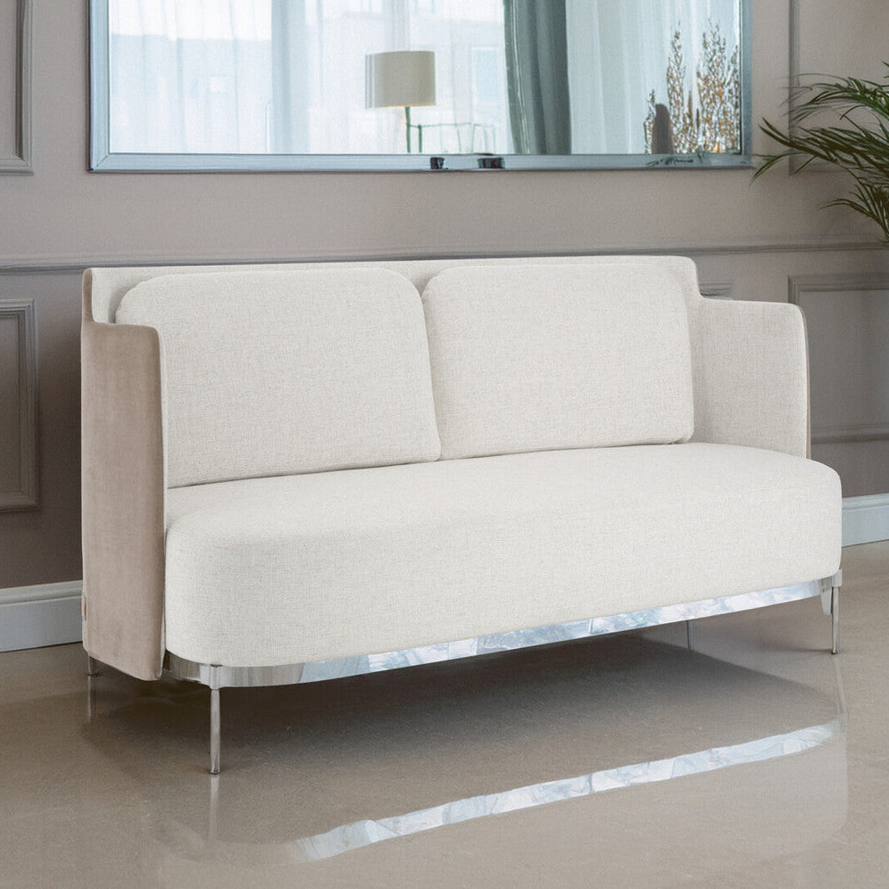 Piermount Ivory and Mink 2 Seater Sofa - Image 1