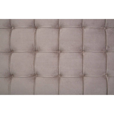 Piermount Grey Velvet 4 Poster King Bed