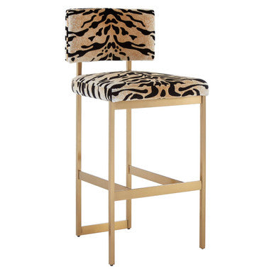 Manhattan Tiger Print Bar Stool - Image 5