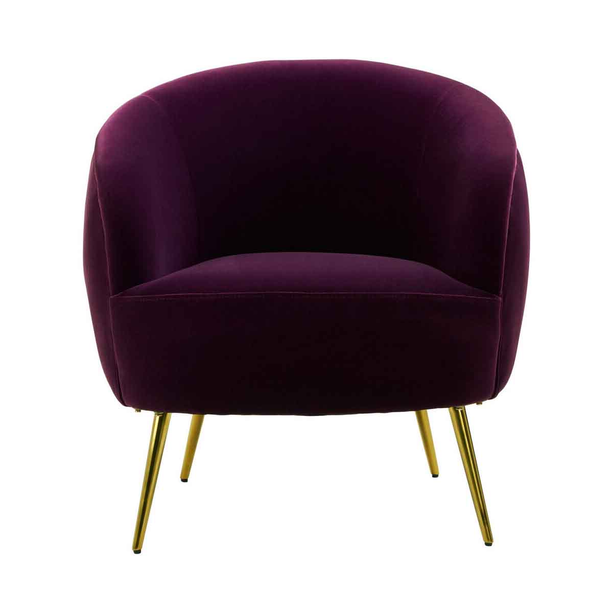 Manhattan Purple Velvet Armchair