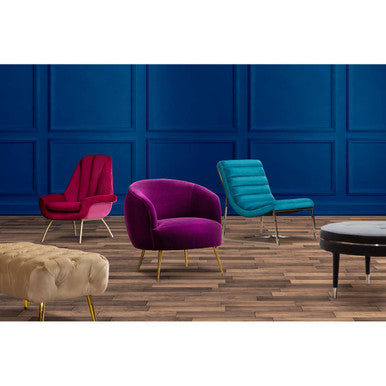 Manhattan Grey Velvet Footstool - Image 3