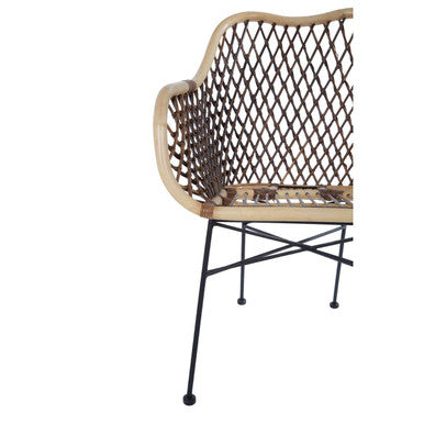 Manado Natural Croco Rattan Arm Chair