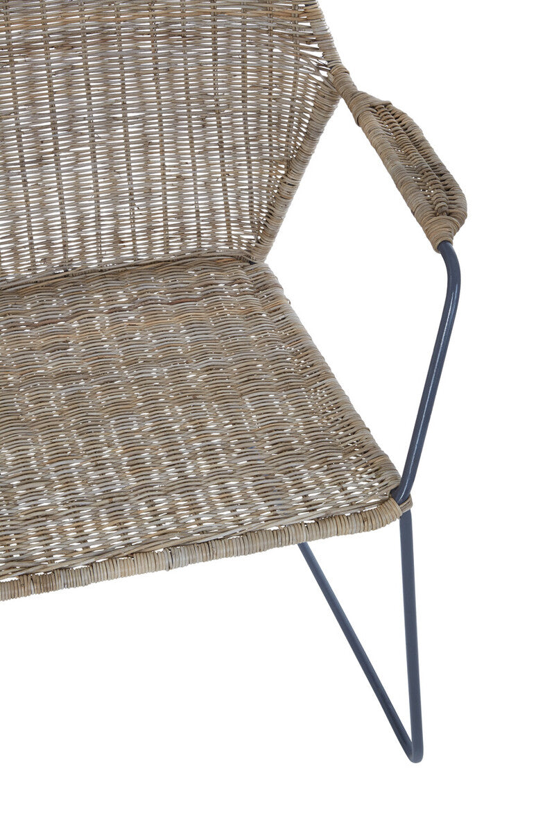 Manado Angled Design Natural Rattan Chair